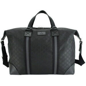 Gucci Boston bag GG leather black shoulder travel